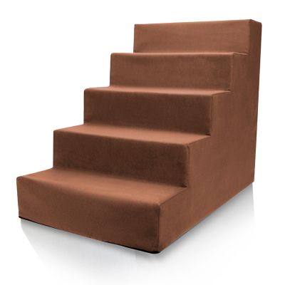 Image showing  5-Step High-Density Foam Pet Stairs for Dogs Up to 25 lb.