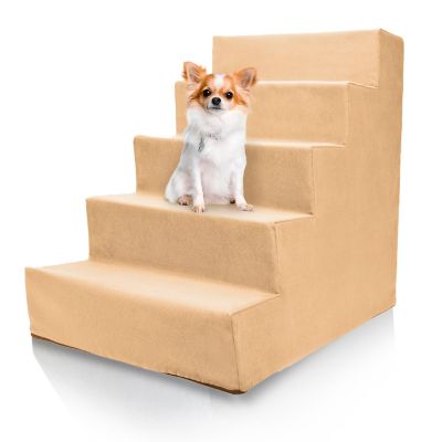 Precious Tails 5-Step High-Density Foam Pet Stairs for Dogs Up to 25 lb.