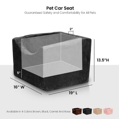 Image showing  High-Density Foam Pet Car Booster Seat