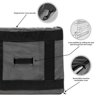 Image showing 2 th Precious Tails High-Density Foam Pet Car Booster Seat