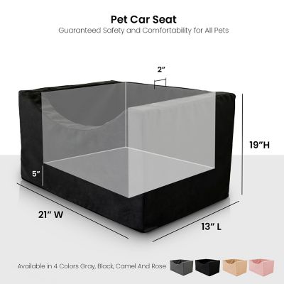 Image showing  High Density Foam Pet Car Booster Seat