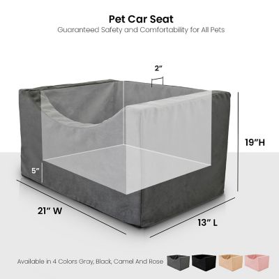Image showing  High Density Foam Pet Car Booster Seat