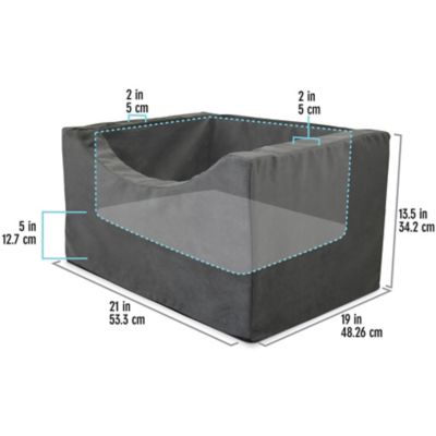 Image showing 7 th Precious Tails High Density Foam Pet Car Booster Seat