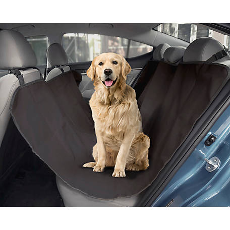 WATER PROOF DOG CAT PET DOUBLE BACK SEAT CAR COVER PROTECTOR ~ StrikingGear ~ BLACK 