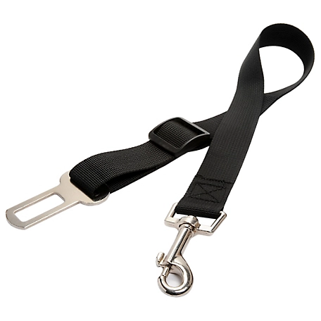 Precious Tails Adjustable Dog Seat Belt, Black