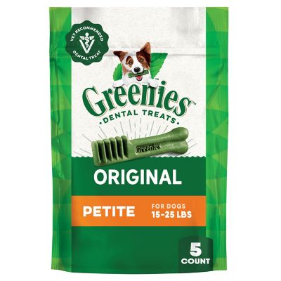 Greenies Dental Dog Treats, Petite, 3 oz., 5 ct.
