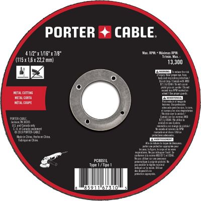 PORTER-CABLE PC8051L 4.5 in. x 1/16 in. x 7/8 in. Metal Cut-Off Blade