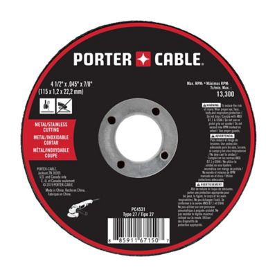 Image showing  4.5 x 0.045 x 7/8in. Depressed Center Metal Cut Off Wheel