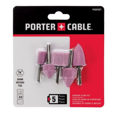 PORTER-CABLE Grinding Point Rotary Stones, 5-Pack
