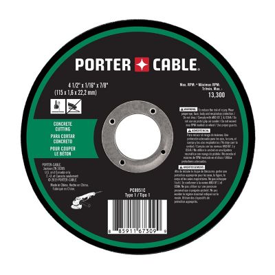 PORTER-CABLE Porter Cable PC8051C 4-1/2 in. x 1/16 in. x 7/8 in. Masonry Cut-Off Wheel