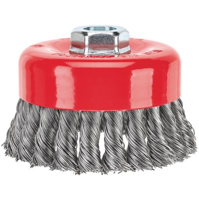 PORTER-CABLE 4 in. x 5/8 in. x 11 in. Knot Wire Cup Brush