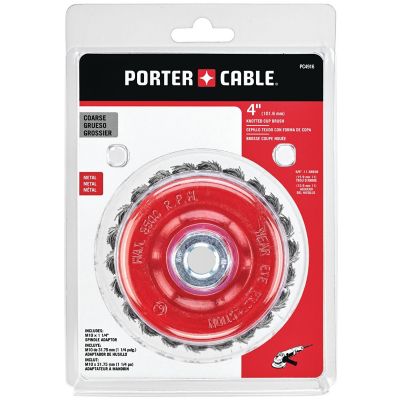 Image showing  4 in. x 5/8 in. x 11 in. Knot Wire Cup Brush