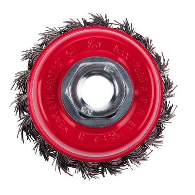 Image showing  3 in. x 5/8 in. x 11 in. Knot Wire Cup Brush