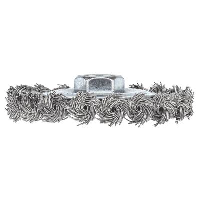 Image showing  4 in. x 5 8 in. x 11 in. Knot Wire Wheel Brush