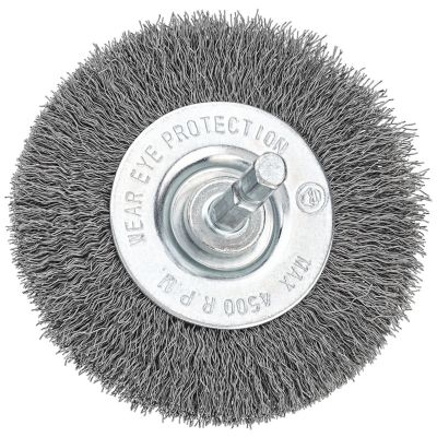 PORTER-CABLE 3 in. x 1/4 in. Fine Wire Wheel Brush, PC49712