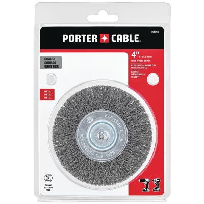 Image showing  4 in. x 1/4 in. Coarse Wire Wheel Brush