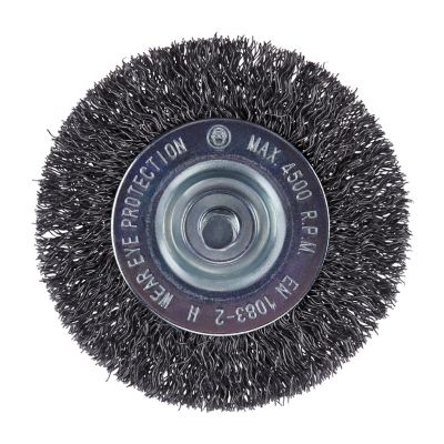 PORTER-CABLE 3 in. x 1/4 in. Course Wire Wheel Brush, PC49713