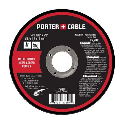 PORTER-CABLE Porter Cable PC8050 4 in. x 1/16 in. x 5/8 in. Metal Cut-Off Wheel