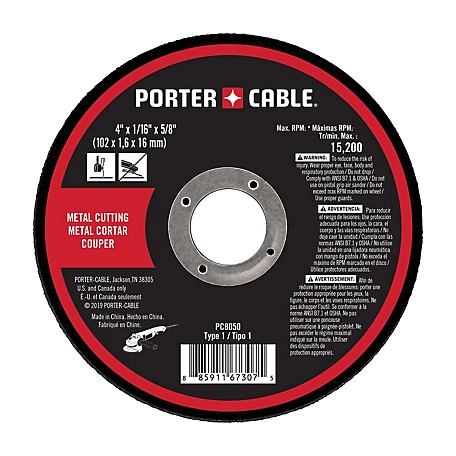 PORTER-CABLE PC8050 4 in. x 1/16 in. x 5/8 in. Metal Cut-Off Wheel