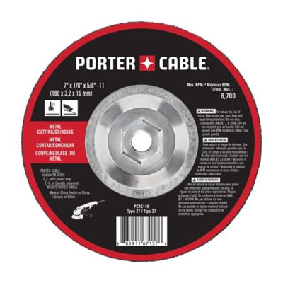 PORTER-CABLE Porter Cable PC4514H 7 in. x 1/8 in. x 5/8 in. Metal Cutting/Grinding Wheel