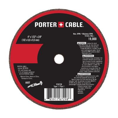 PORTER-CABLE PC8720 4 in. x 1/32 in. x 3/8 in. Cut-Off Wheel