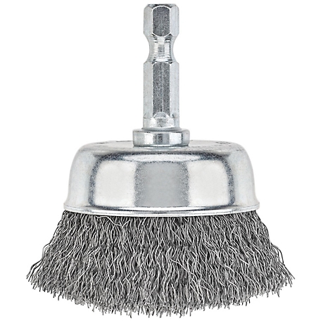 PORTER-CABLE 2 in. Fine Cup Brush, 1/4 in. Shank