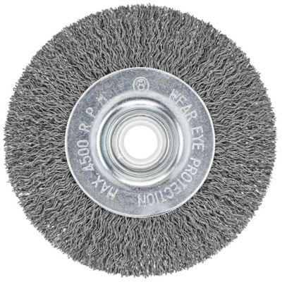 Image showing  4 in. Coarse Wire Wheel Brush Arbor