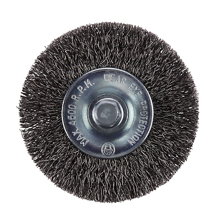 PORTER-CABLE 2 in. Fine Wire Wheel Brush, 1/4 in. Shank