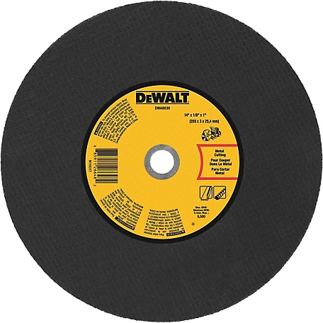 DeWALT 0.125 in. Metal Wheel Portable Saw Cut