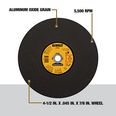Image showing  0.125 in. Metal Wheel Portable Saw Cut