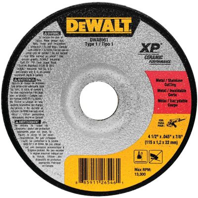 DeWALT 4.5 in. Ceramic Metal Cutting Wheel