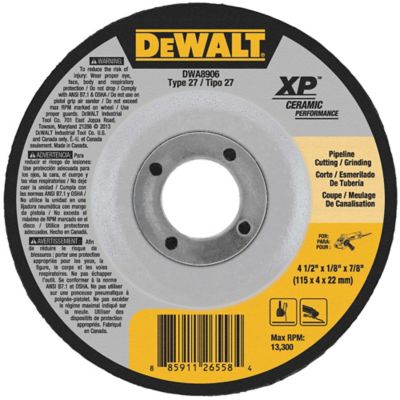 Image showing  4.5 in. 60 Grit XP Ceramic Metal Pipeline Wheel