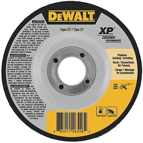DEWALT XR Ceramic 4.5-in 24-Grit Grinding Wheel DEWALT XR Ceramic 4.5-in 24-Grit Grinding Wheel