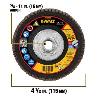 Image showing  40 Grit 4-1/2 x 5/8-11 Ceramic Flap Disc, 2-Pack