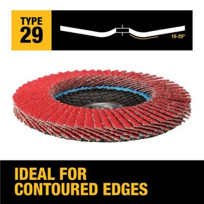 Image showing  40 Grit 4-1/2 x 5/8-11 Ceramic Flap Disc, 2-Pack