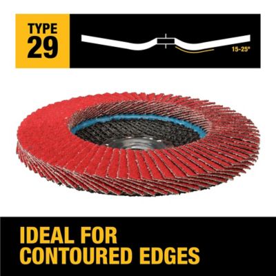 Image showing  60 Grit 4-1/2 x 5/8-11 Ceramic Flap Disc