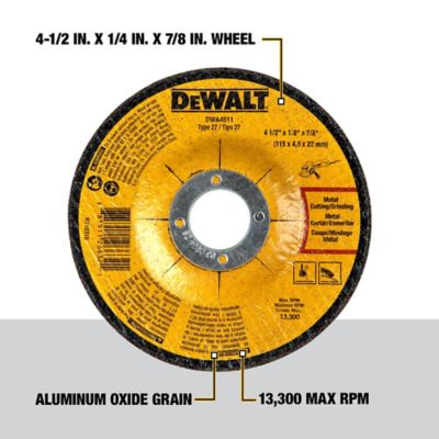 Image showing  24 Grit Metal Grinding Wheels, 5-Pack