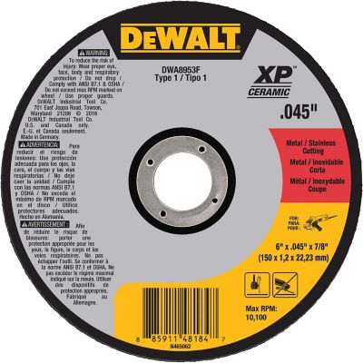 DeWALT 6 in. XP Ceramic Metal Cutting Wheel