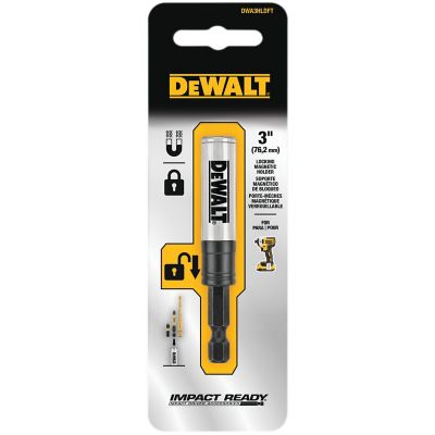 DeWALT DWA3HLDFT 3 in. Drive Impact-Ready Locking Magnetic Extension