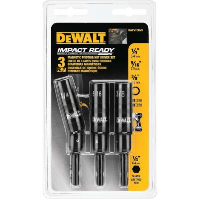 DeWALT Assorted Pivot Impact-Ready Magnetic Nut Driver Set, 3 pc.