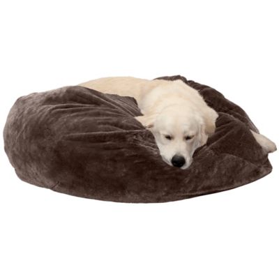 FurHaven Round Plush Pillow Pet Bed