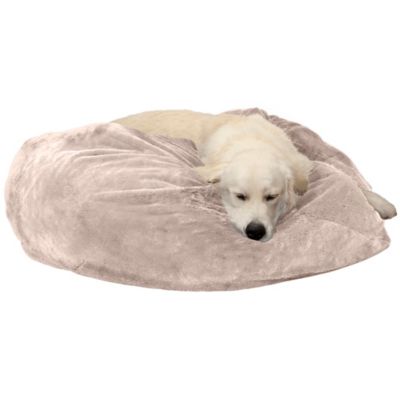 FurHaven Round Plush Pillow Pet Bed, 34 in.