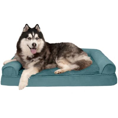 FurHaven Plush and Suede Memory Foam Sofa Pet Bed
