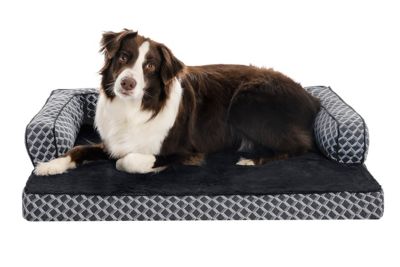 FurHaven Plush & Decor Comfy Couch Memory Foam Sofa Pet Bed