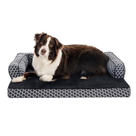 FurHaven Plush & Decor Comfy Couch Memory Foam Sofa Pet Bed