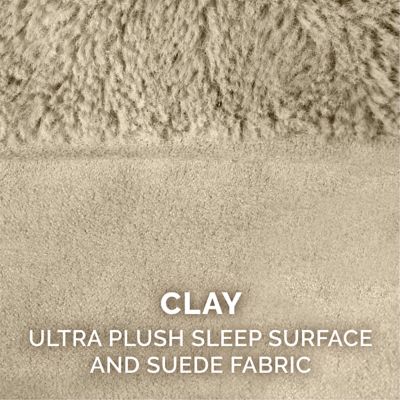 Image showing  Plush and Suede Cooling Gel Sofa Dog Bed
