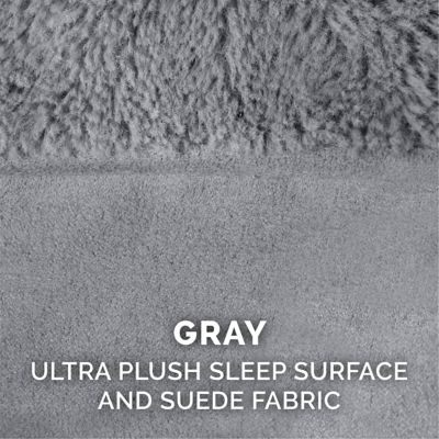 Image showing 9 th FurHaven Plush and Suede Cooling Gel Sofa Dog Bed