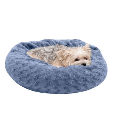 fluffy dog bed donut