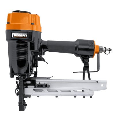 Image showing 5 th Freeman Pneumatic 9 ga., 2 in. Fencing Stapler with T-Handle, Adjustable Metal Belt Hook and Case