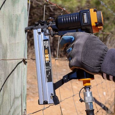 Image showing 7 th Freeman Pneumatic 18 ga., 7/8 in. Fencing Stapler with Belt Hook